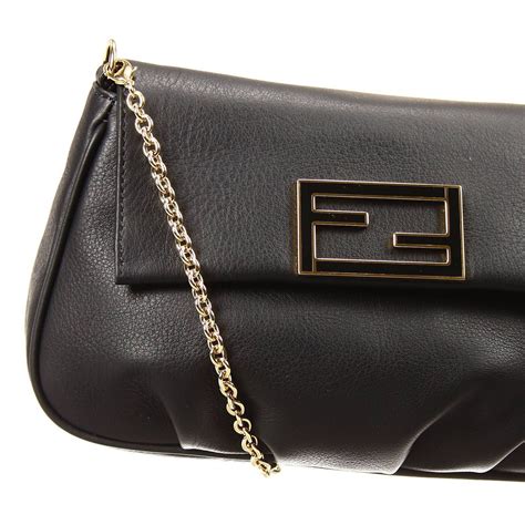 Leather Fendi Clutch bags for Women 